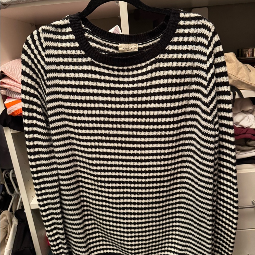 Striped Black and White Sweater